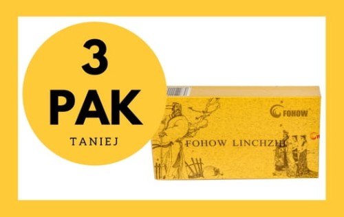 Trzypak Kapsułki mózgowe Fohow Linchzhi Reishi 24 szt. po 0,5 g
