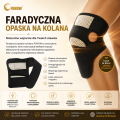 Faradyczna przeciwbólowa rozgrzewająca opaska na kolana Fohow 2 sztuki w opakowaniu