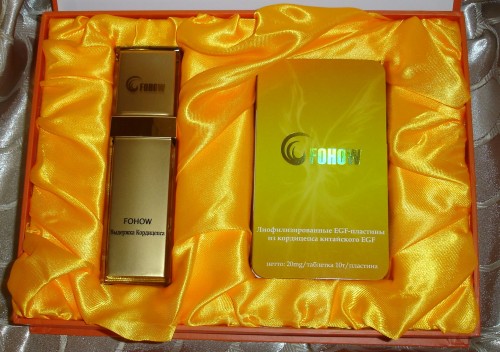 Fohow Liofilizowane EGF 30 sztuk tabletek CGF - Feniks odmładzająca maseczka