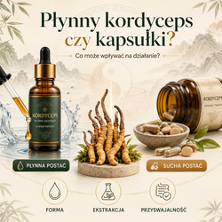 Dlaczego płynny Kordyceps może działać inaczej niż kapsułki i tabletki?